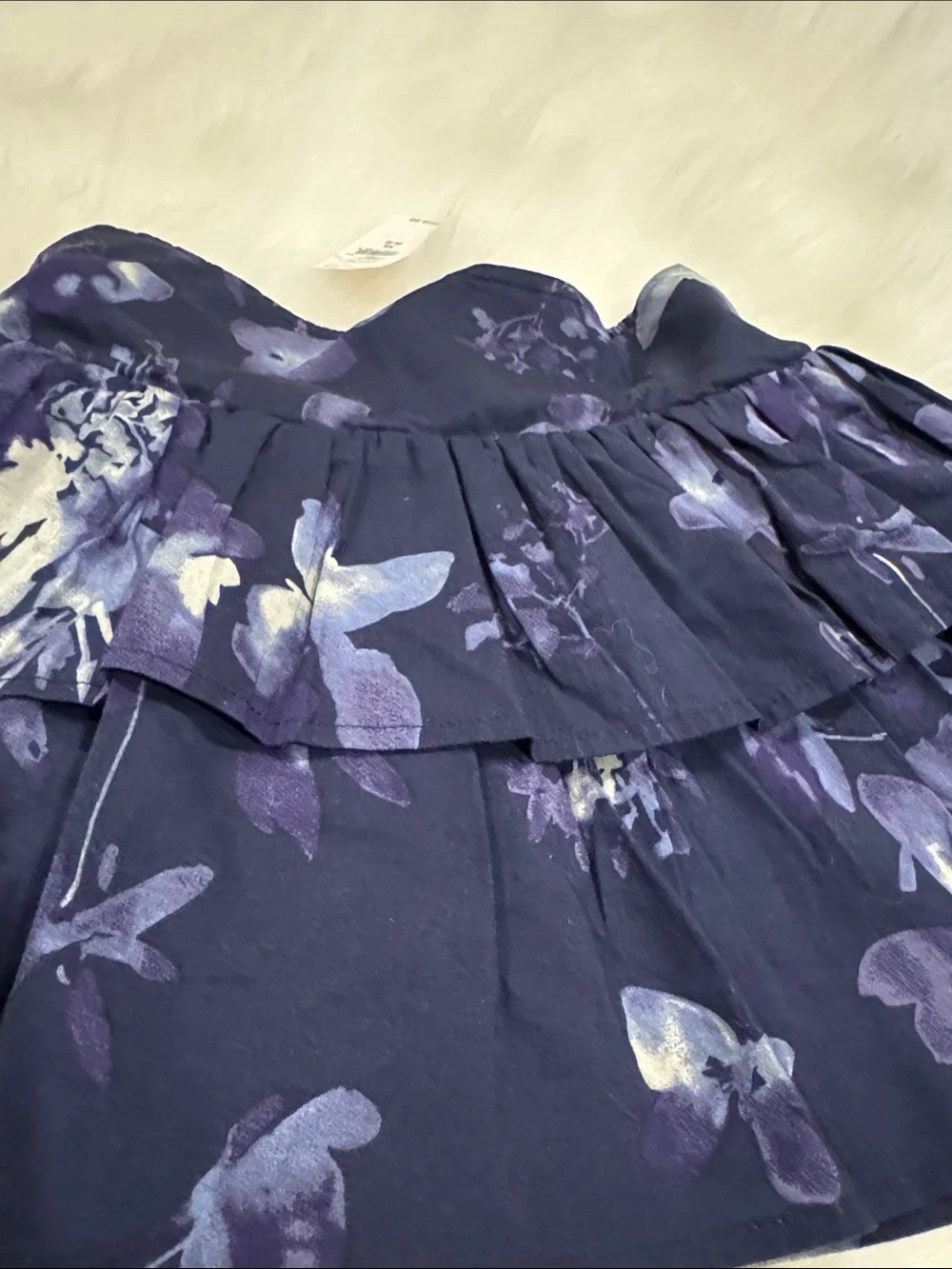 NWT! Gap Navy Floral Tiered Mini Skort. Size 4-5